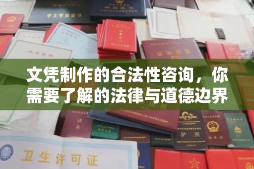 淮滨文凭制作的合法性咨询，你需要了解的法律与道德边界