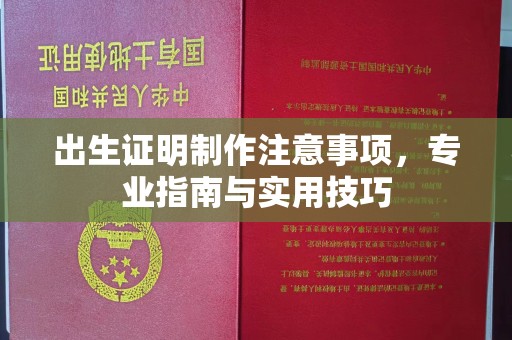 淮滨出生证明制作注意事项，专业指南与实用技巧