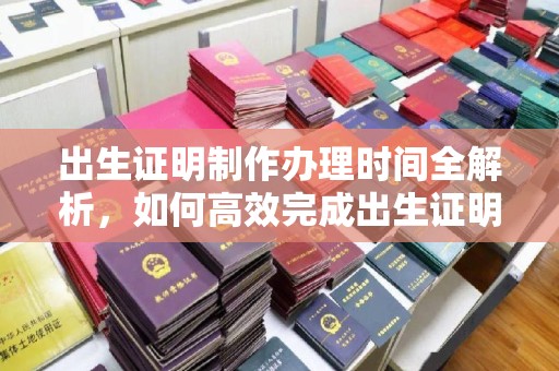 淮滨出生证明制作办理时间全解析，如何高效完成出生证明申请？