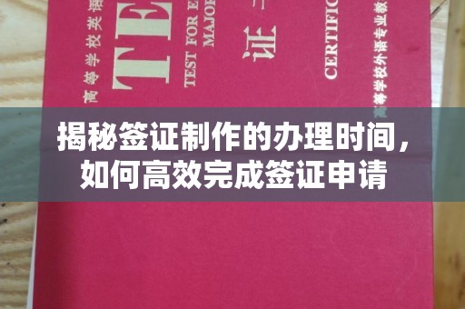 淮滨揭秘签证制作的办理时间，如何高效完成签证申请