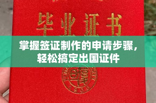 淮滨掌握签证制作的申请步骤，轻松搞定出国证件