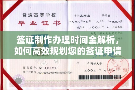 淮滨签证制作办理时间全解析，如何高效规划您的签证申请流程
